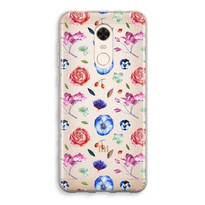 Bloemetjes: Xiaomi Redmi 5 Transparant Hoesje