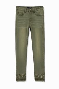 Exotische skinny jeans - GREEN - 46