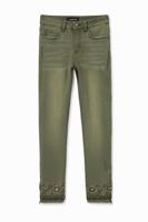 Exotische skinny jeans - GREEN - 36