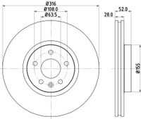 Remschijf 8DD355129511