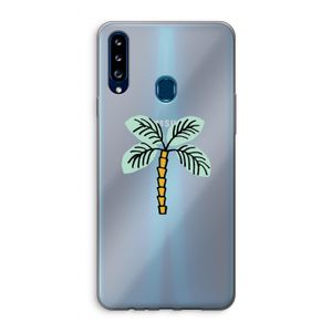 Palmboom: Samsung Galaxy A20s Transparant Hoesje