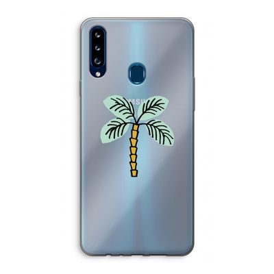 Palmboom: Samsung Galaxy A20s Transparant Hoesje