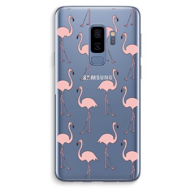Anything Flamingoes: Samsung Galaxy S9 Plus Transparant Hoesje