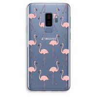 Anything Flamingoes: Samsung Galaxy S9 Plus Transparant Hoesje