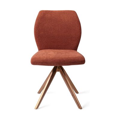 Jesper Home Ikata eetkamerstoel Cosy Copper turn rose