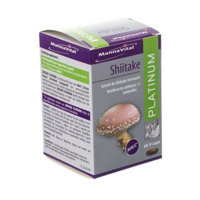 Mannavital Shiitake Platinum V-caps 60