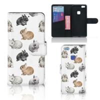 Telefoonhoesje | Met pasjeshouder | voor Huawei P10 Lite Konijntjes