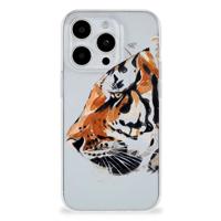Smartphone hoesje iPhone 15 Pro Watercolor Tiger