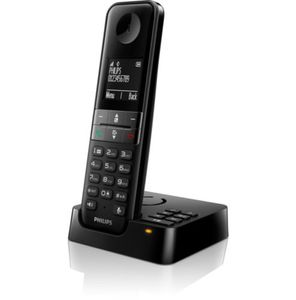 Philips Telefoon D4751B/01 - 4,6 CM Display - Draadloos - met Antwoordapparaat - Superieur Geluid - Zwart