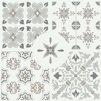 Grijze mozaïektegels keuken behang