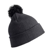 Wintermuts met pom pom zwart