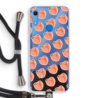 Just peachy: Huawei Y6s Transparant Hoesje met koord