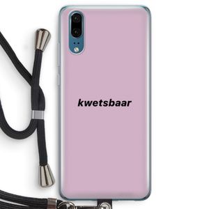 kwetsbaar: Huawei P20 Transparant Hoesje met koord