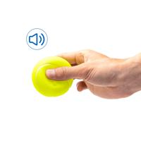 Nobleza Honden speelbal met piep - Geel - 6,5 cm