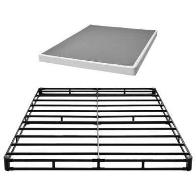 VEVOR Queensize boxspringbedframe met wasbare stoffen hoes, metalen frame voor queensize bedden, matrasbodem van 102 mm, max. draagvermogen van 1587 kg (2010 x 1510 x 102 mm)