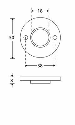Krukrozet Chemin de Fer 50mm MMZ