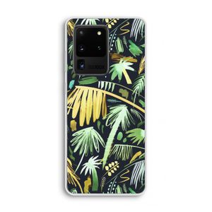 Tropical Palms Dark: Samsung Galaxy S20 Ultra Transparant Hoesje