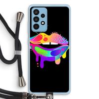 Lip Palette: Samsung Galaxy A52 Transparant Hoesje met koord