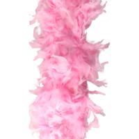 Party Sierveren Boa - Carnaval verkleed accessoire - lichtroze - 180 cm - 50 gram