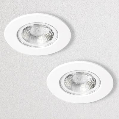 Kosnic Set van 2 Witte Inbouw Ledspot Erta, 6 Watt, Dimbaar, IP65
