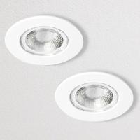 Kosnic Set van 2 Witte Inbouw Ledspot Erta, 6 Watt, Dimbaar, IP65