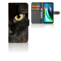 Motorola Moto G9 Play | E7 Plus Telefoonhoesje met Pasjes Zwarte Kat