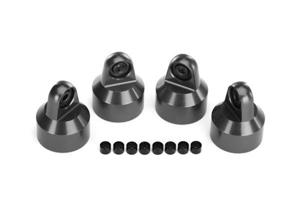 Traxxas - Shock caps, aluminum (gray-anodized), GTX shocks (4)/ spacers (8) (TRX-7764-GRAY)