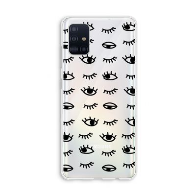 Eye pattern #2: Galaxy A51 4G Transparant Hoesje
