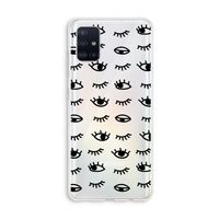 Eye pattern #2: Galaxy A51 4G Transparant Hoesje