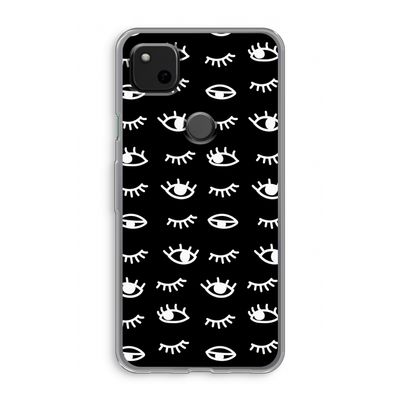 Eye pattern #3: Google Pixel 4a Transparant Hoesje