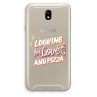 Pizza is the answer: Samsung Galaxy J7 (2017) Transparant Hoesje