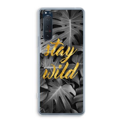 Stay wild: Sony Xperia 5 II Transparant Hoesje