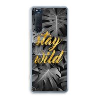 Stay wild: Sony Xperia 5 II Transparant Hoesje
