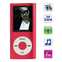 1.8 inch TFT scherm metaal MP4 speler met TF kaartslot steun de Recorder de Radio van de FM E-boek en Calendar(Red) 1.8 inch TFT scherm metaal MP4 speler met TF kaartslot steun de Recorder de Radio van de FM E-boek en Calendar(Red)
