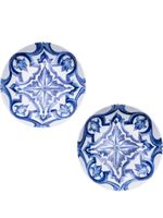 Dolce & Gabbana lot de deux assiettes à soupe en porcelaine - Bleu - thumbnail