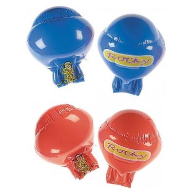 Opblaasbare bokshandschoenen - blauw - 32 cm - kickbox handschoenen