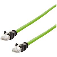 Metz Connect 142M2X55100 RJ45 Netwerkkabel, patchkabel CAT 6A S/FTP 10.00 m Groen PUR-mantel, Zuurbestendig, Ozonbestendig, UV-bestendig, Geschikt voor - thumbnail