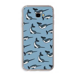 Narwhal: Samsung Galaxy J4 Plus Transparant Hoesje