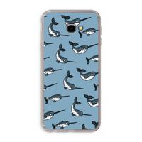 Narwhal: Samsung Galaxy J4 Plus Transparant Hoesje