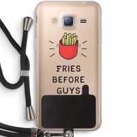 Fries before guys: Samsung Galaxy J3 (2016) Transparant Hoesje met koord