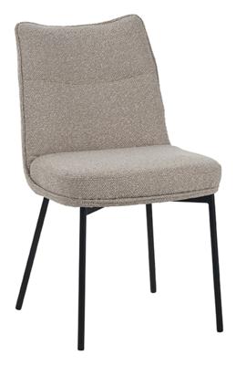 LABEL51 Eetkamerstoel 'Lennon' Bouclé, kleur Naturel
