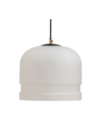 WOOOD Hanglamp 'Micah' Glas, kleur Mat Wit
