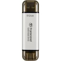Transcend ESD310S 512 GB Externe SSD harde schijf USB-A 3.2 Gen 2, USB-C Zilver TS512GESD310S
