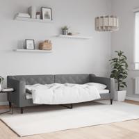 Slaapbank 80x200 cm stof donkergrijs
