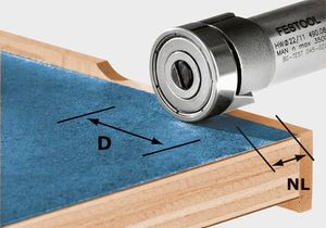 Festool Accessoires HW/KLS D22/8-OFK Kantenfrees HW | 490565