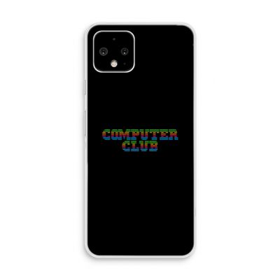 Retro: Pixel 4 Transparant Hoesje