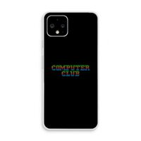 Retro: Pixel 4 Transparant Hoesje