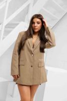 Malelions Limited Blazer Dames Taupe - Maat XS - Kleur: Taupe | Soccerfanshop