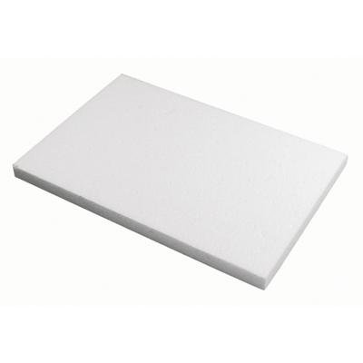 Hobby/knutsel Piepschuim schijf - wit - 20 x 30 x 2 cm - figuur en vormen