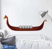 Muursticker vikingboot